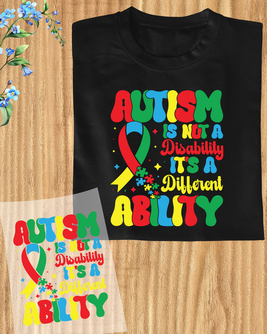 Autism DTF Transfer Ready to Press