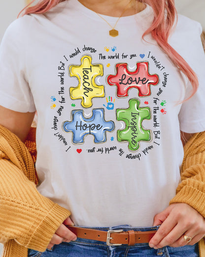Autism DTF Transfer Ready to Press