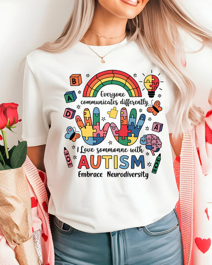 Autism Embrace Neurodiversity Heat Transfer for Shirts