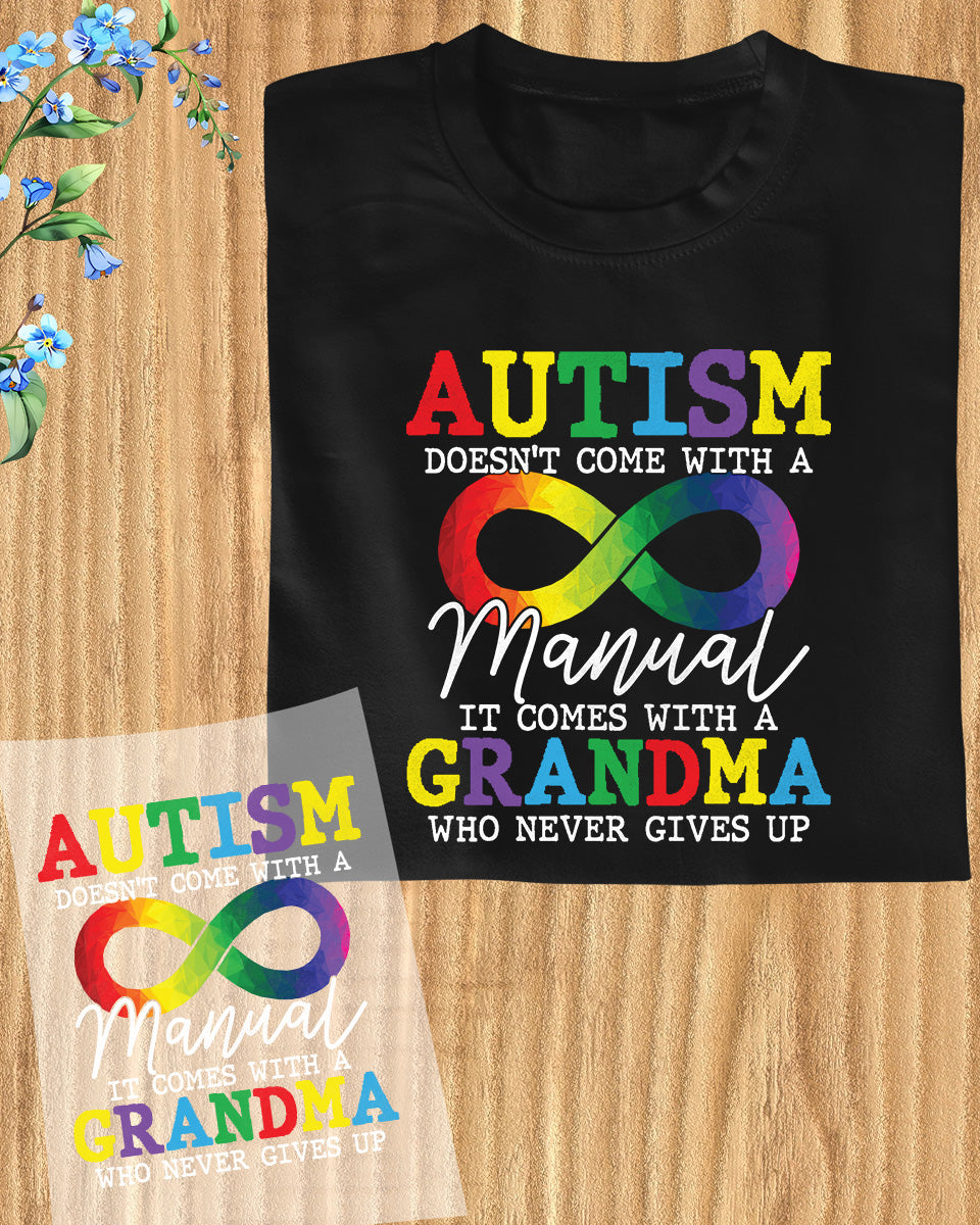 Autism Grandma DTF Transfer
