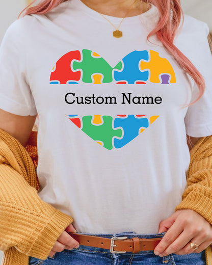 Autism Heart Puzzle DTF Transfer