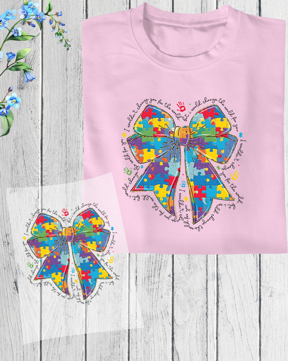 Autism Mom Coquette DTF Transfer
