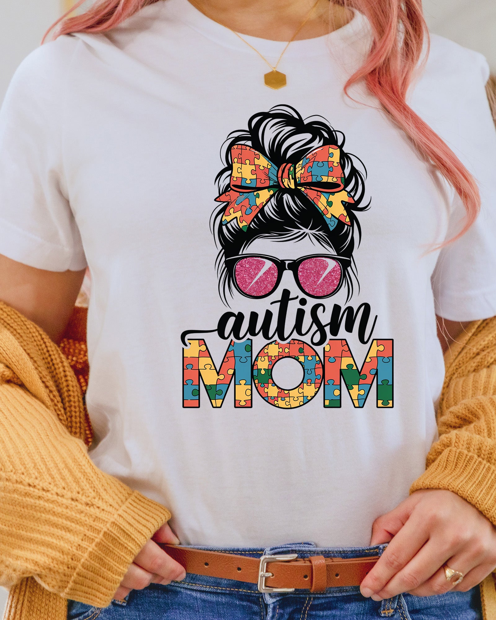 Autism Mom Heat Transfer for Shirts