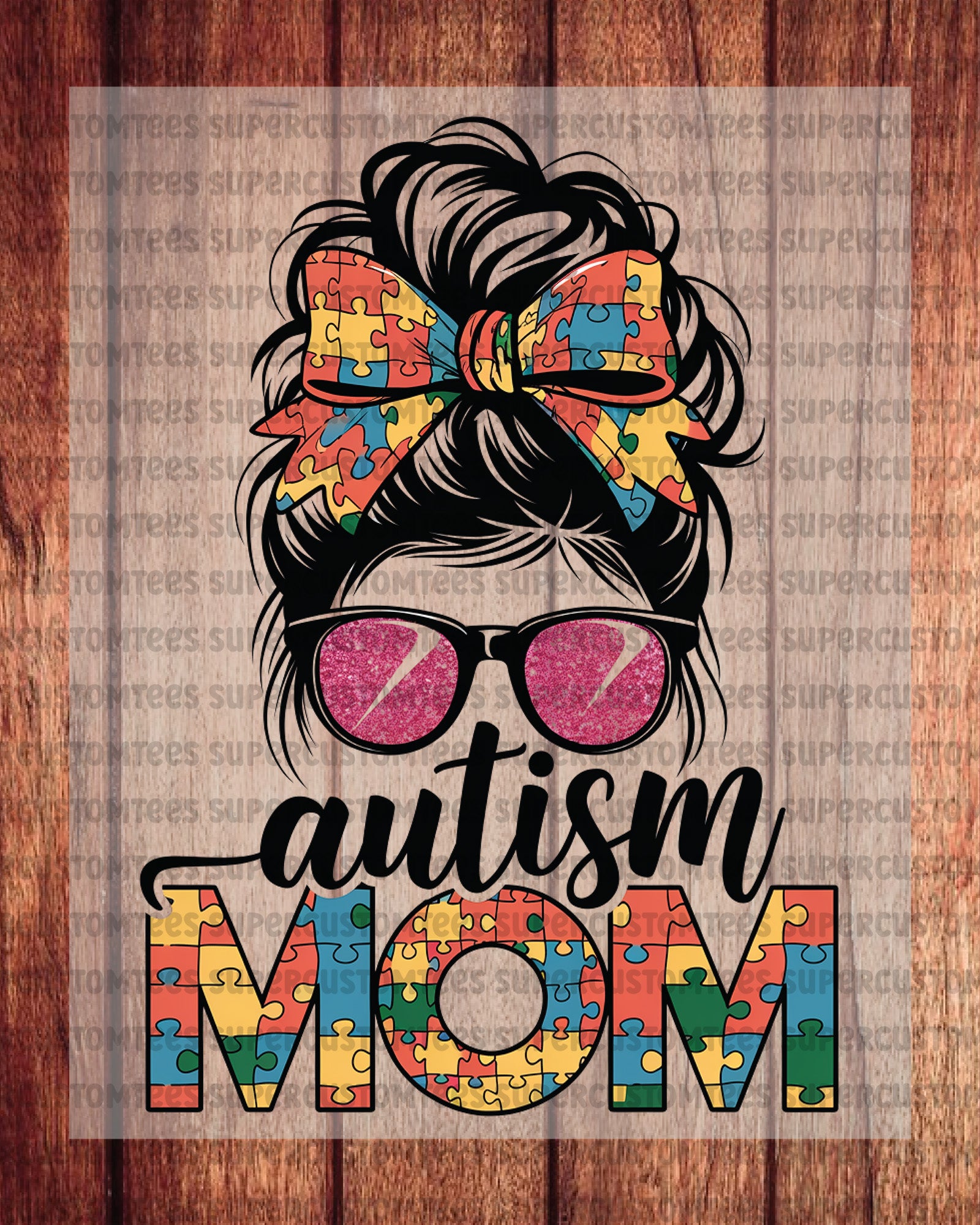 Autism Mom Heat Transfer for Shirts