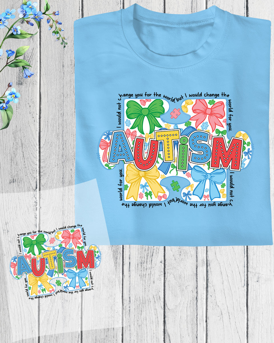 Autism Puzzle Coquette DTF Transfer