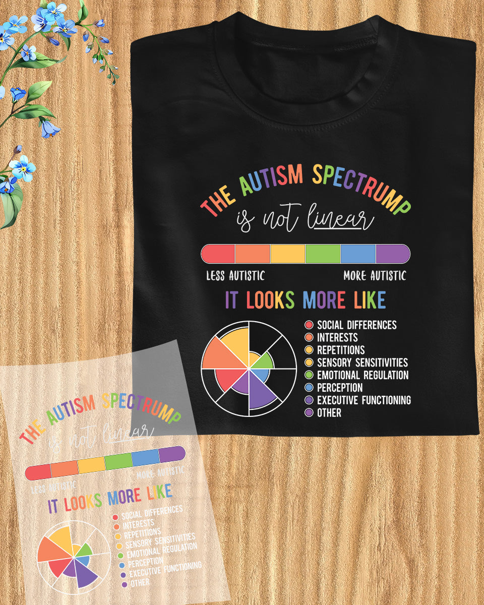 Autism Spectrum Funny Iron on Transfers for Shirts