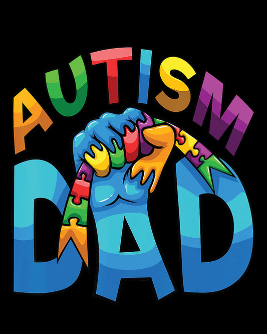 Autism Dad DTF Transfer Film