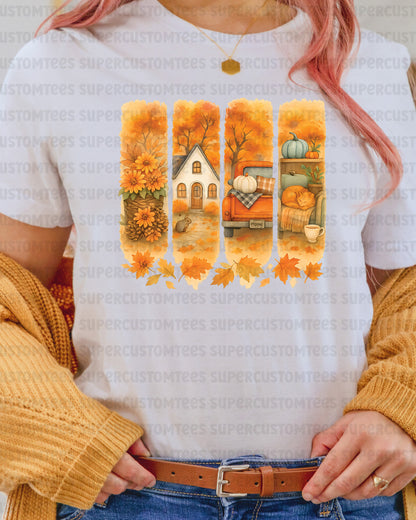 Autumn Brush Stock Heat Transfer ready to Press