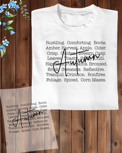 Autumn Cozy Sweaters DTF Transfer
