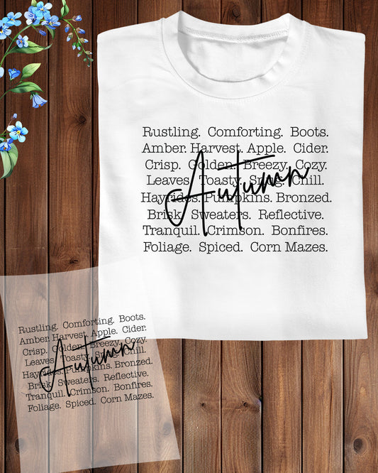 Autumn Cozy Sweaters DTF Transfer