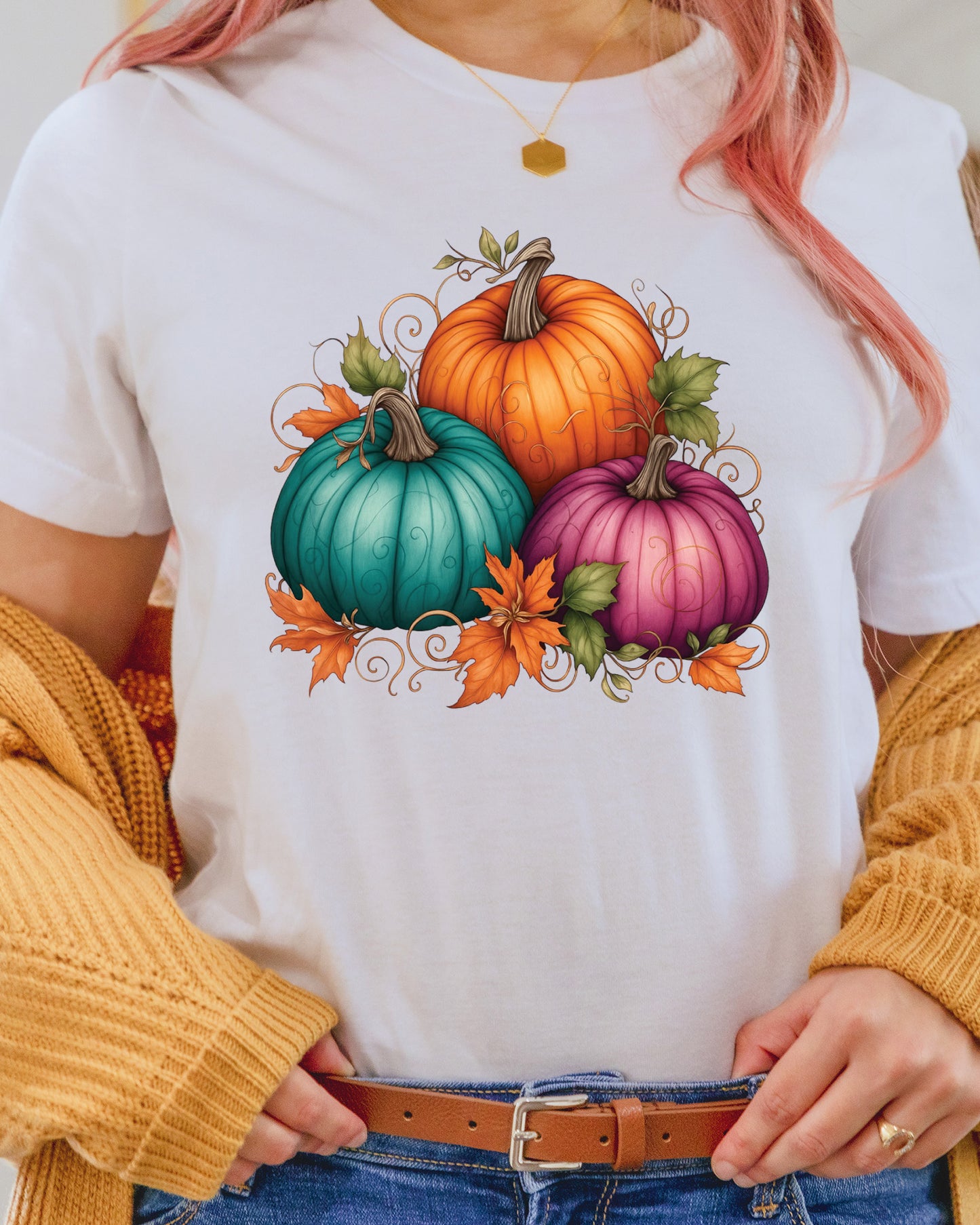 Autumn Pumpkins Castle DTF Transfer