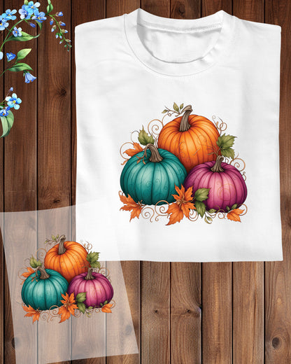 Autumn Pumpkins Castle DTF Transfer