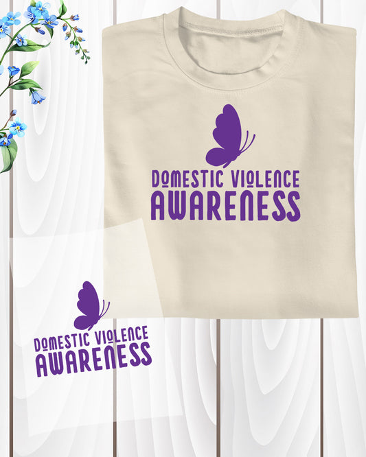 Domestic Violence Awareness Retro DTF Transfer Film