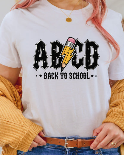 Back to School ABCD DTF Transfer