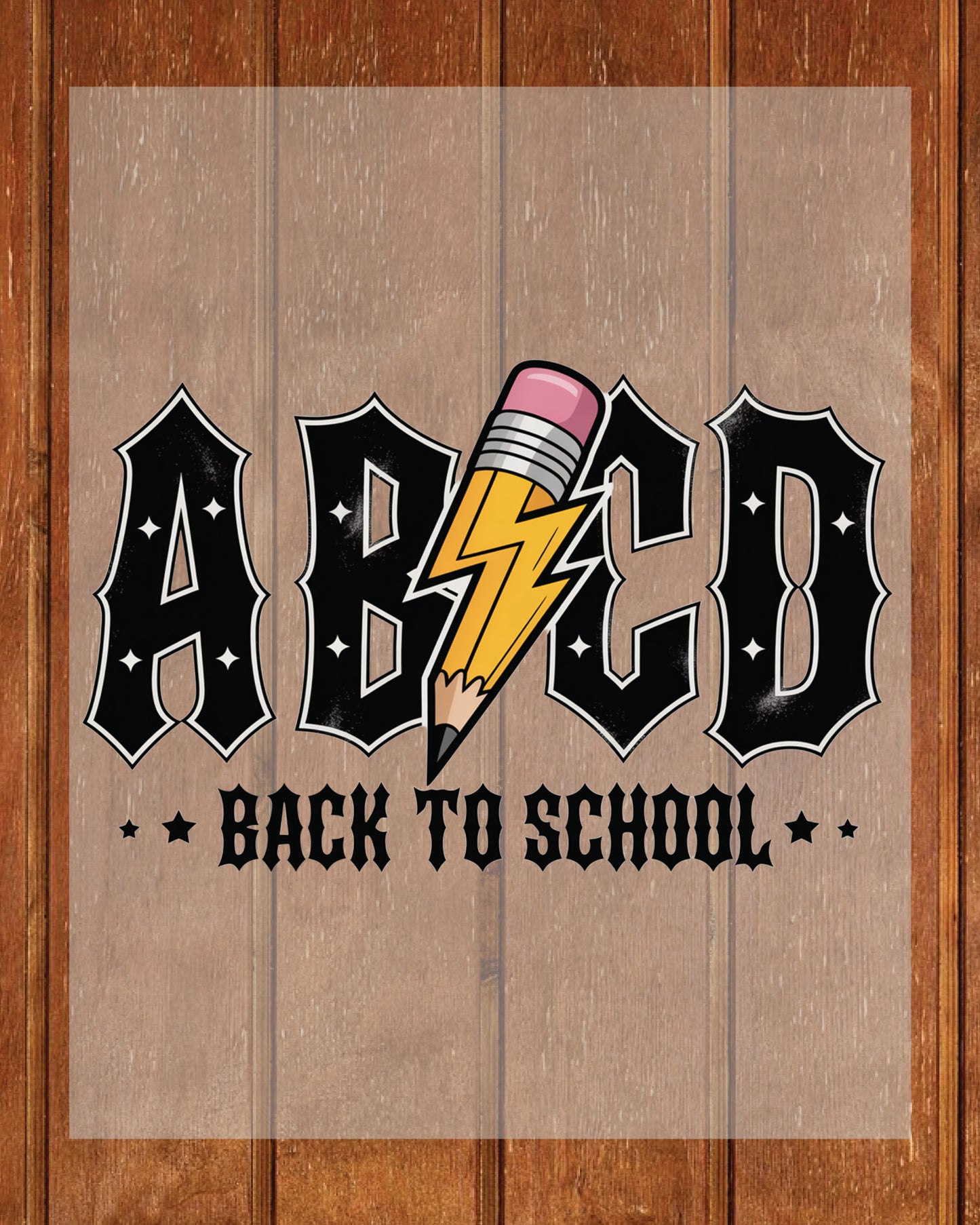 Back to School ABCD DTF Transfer