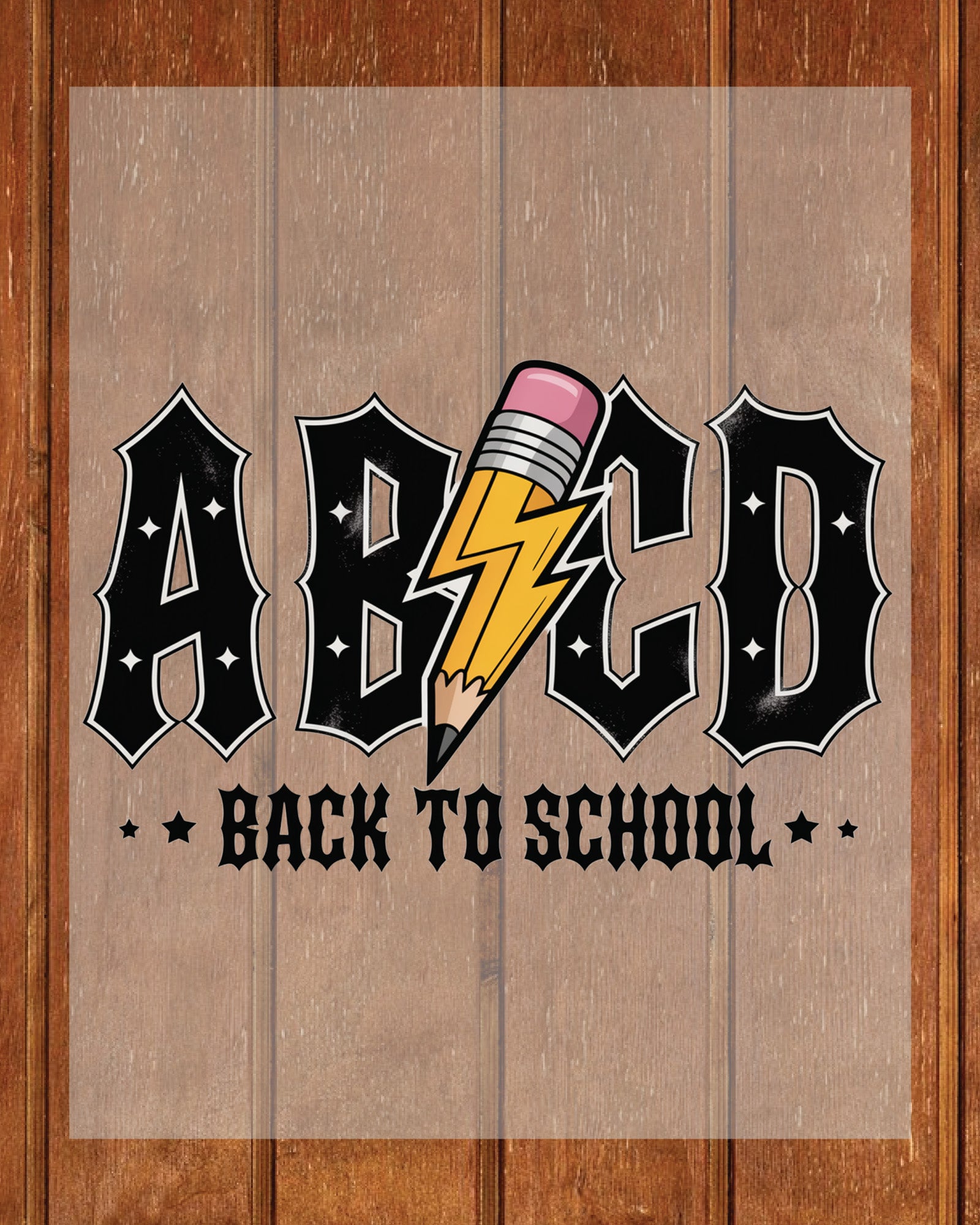 Back to School ABCD DTF Transfer