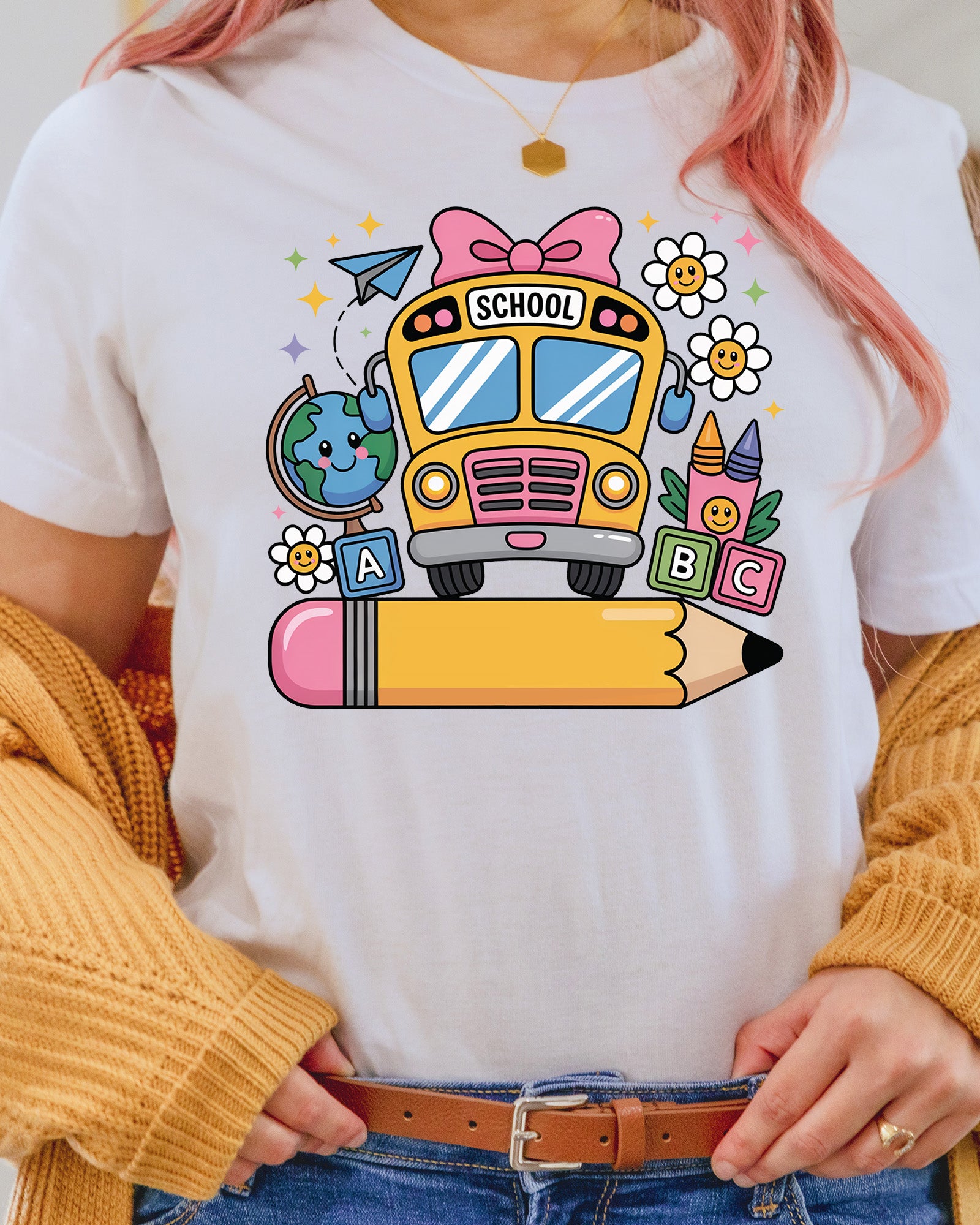 Back to School Custom Name Shirt DTF Transfer