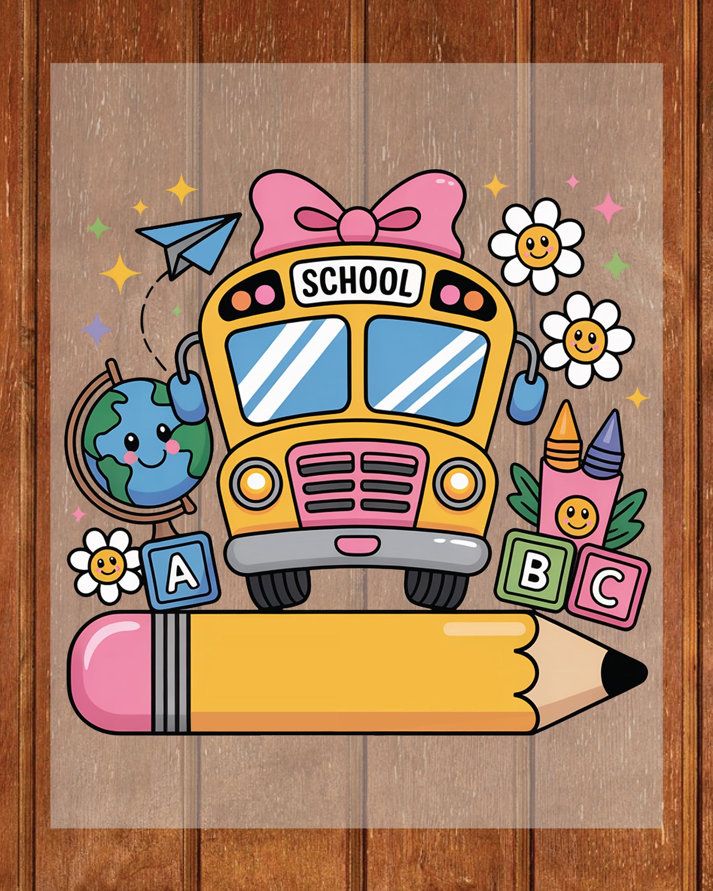 Back to School Custom Name Shirt DTF Transfer