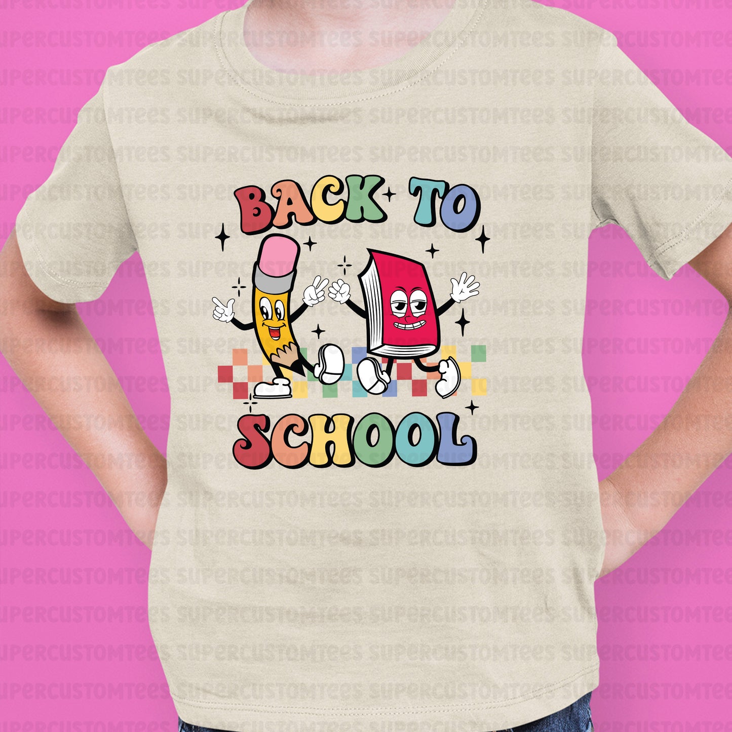 Back to School DTF Transfer Ready to Press
