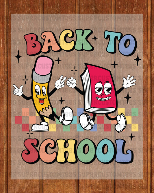 Back to School DTF Transfer Ready to Press