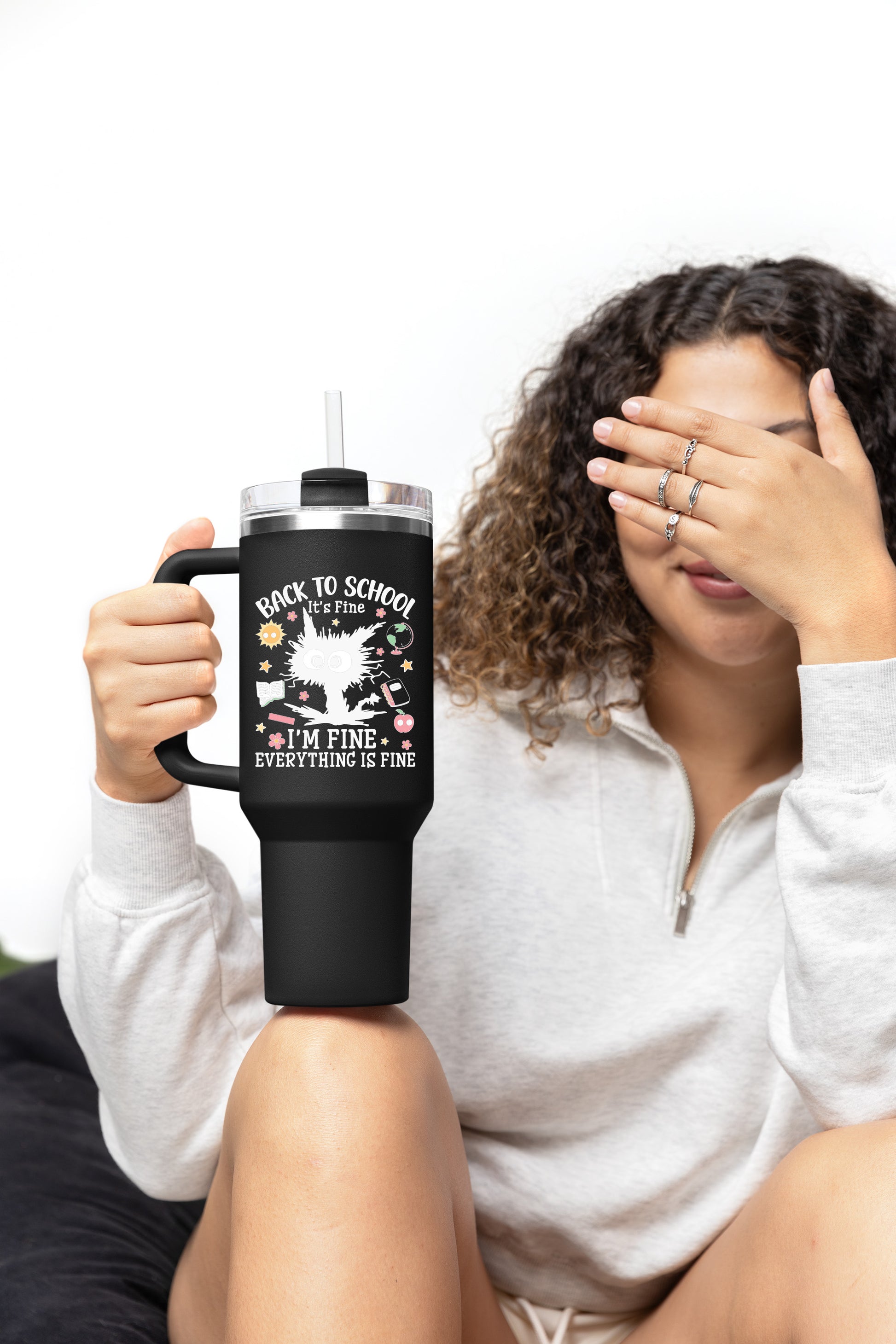 Back to School I’m Fine Funny DTF Transfer
