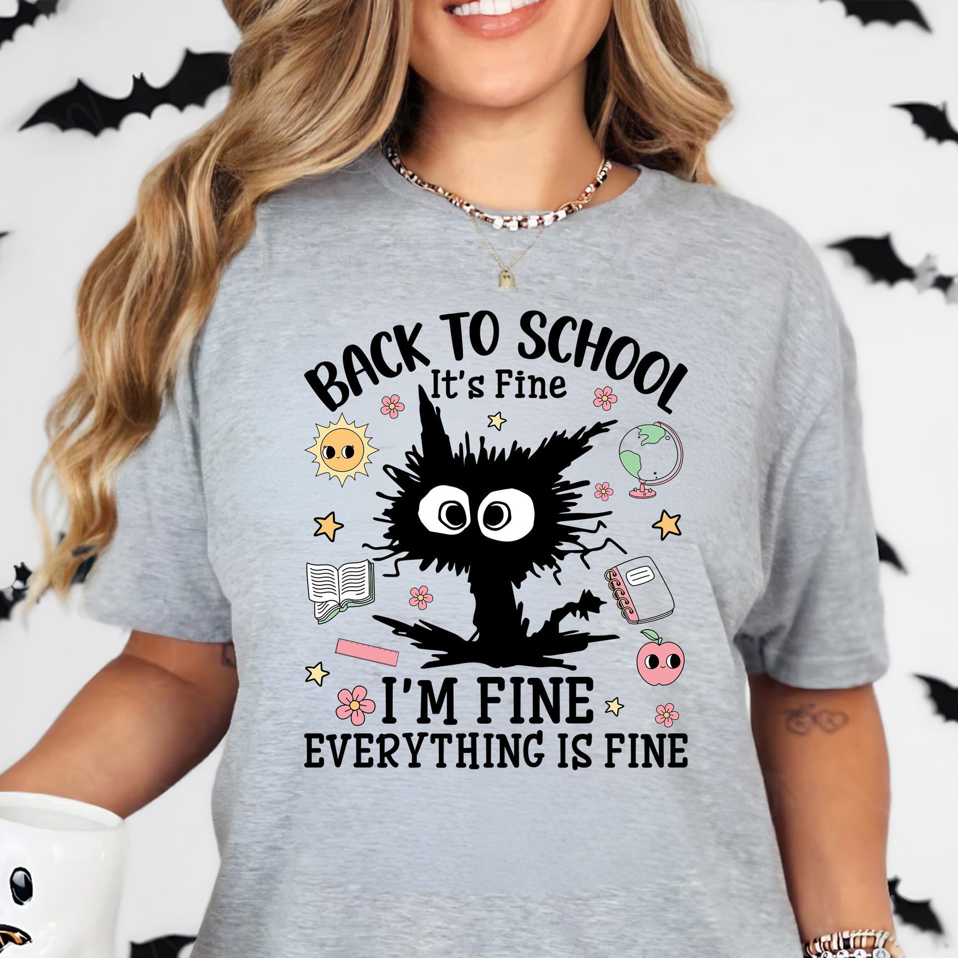 Back to School Shirt I’m Fine Everything is Fine Tees