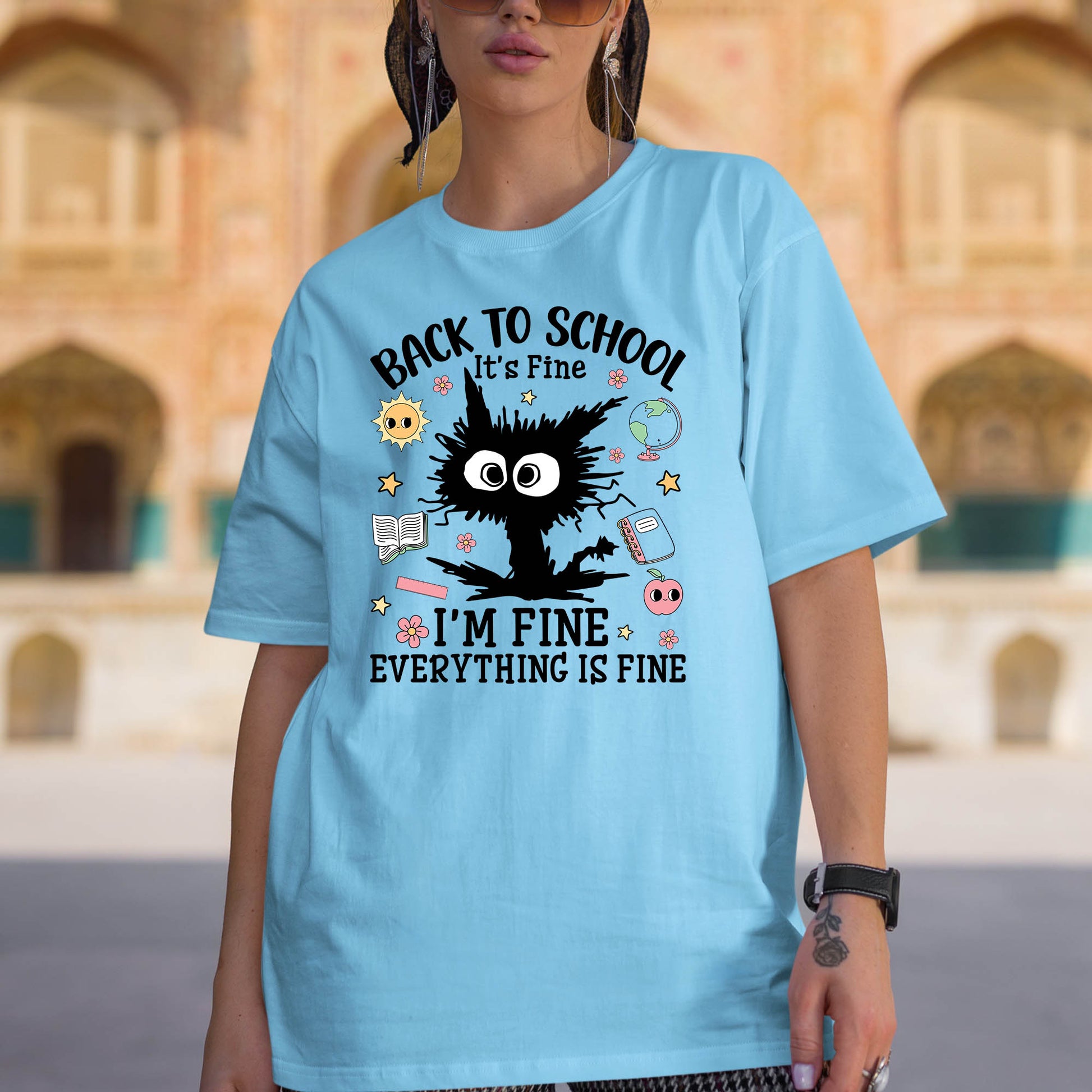 Back to School Shirt I’m Fine Everything is Fine Tees