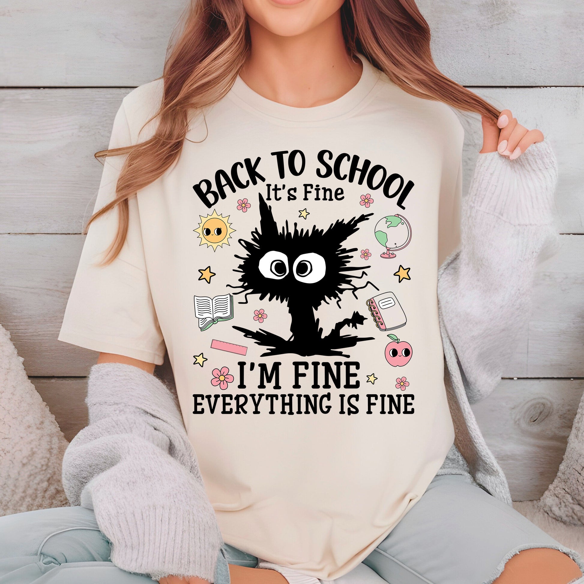 Back to School Shirt I’m Fine Everything is Fine Tees