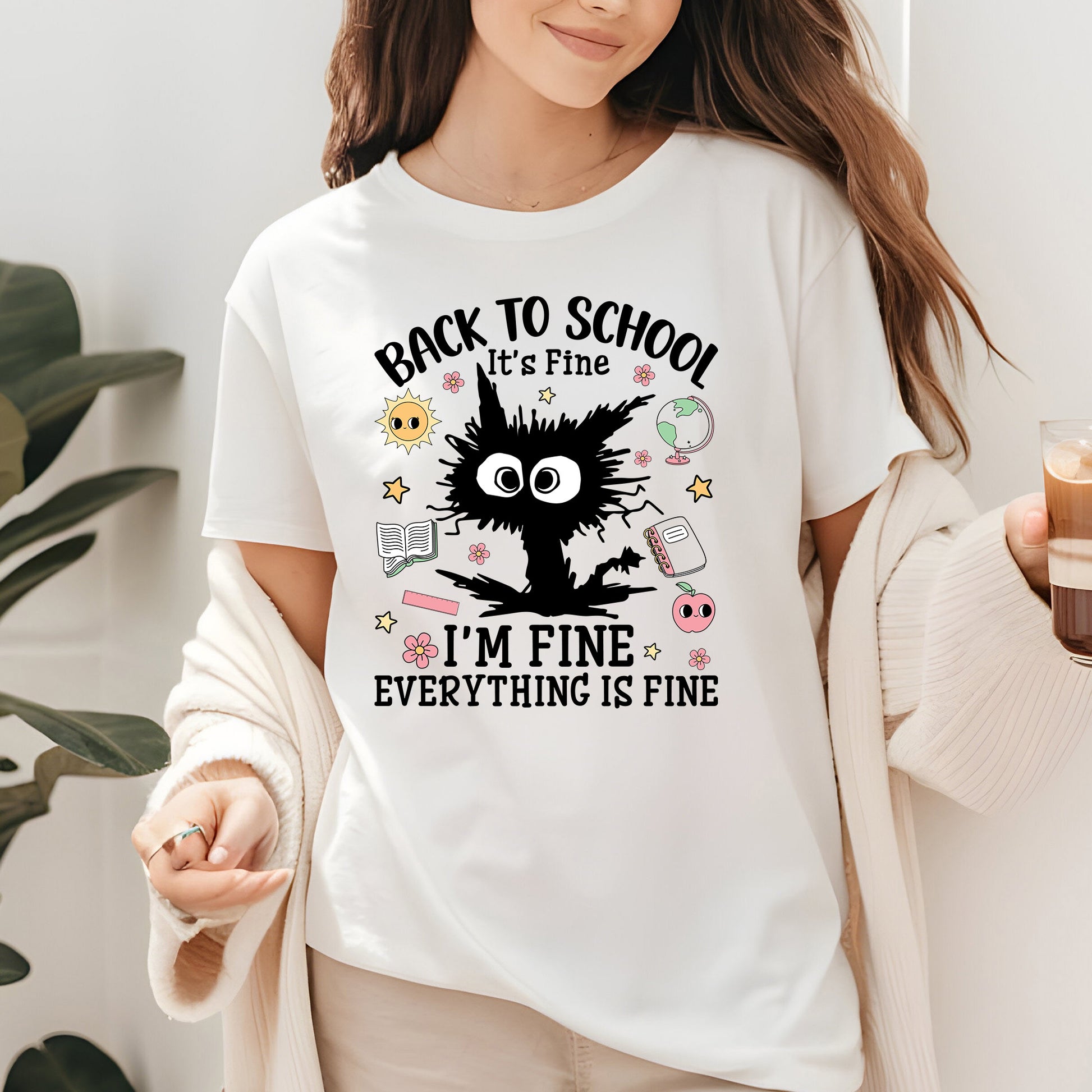 Back to School Shirt I’m Fine Everything is Fine Tees