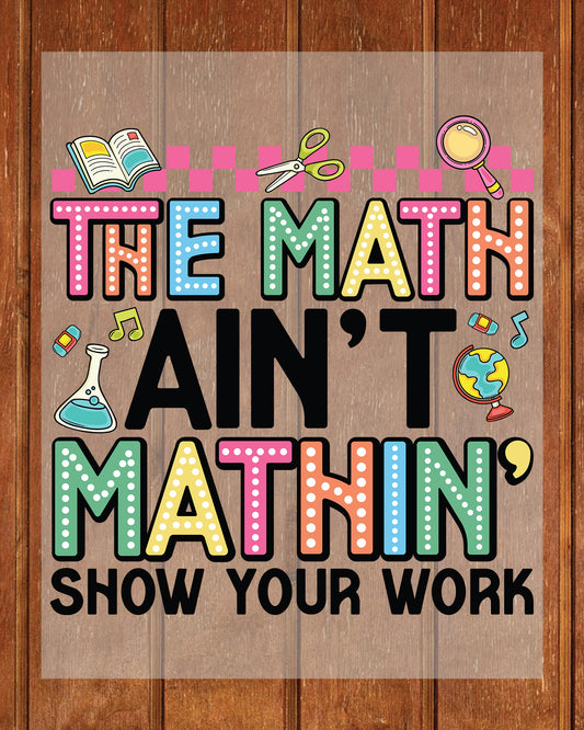 Back to School Teacher Appreciation DTF Transfer