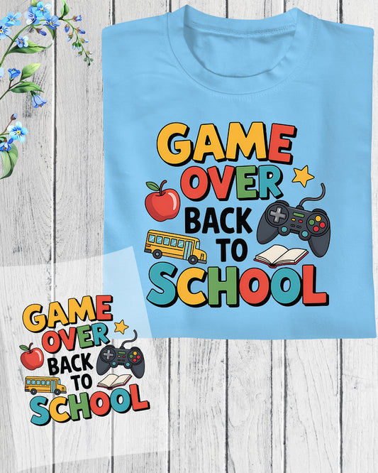 Back to School Teacher Game over DTF Transfer