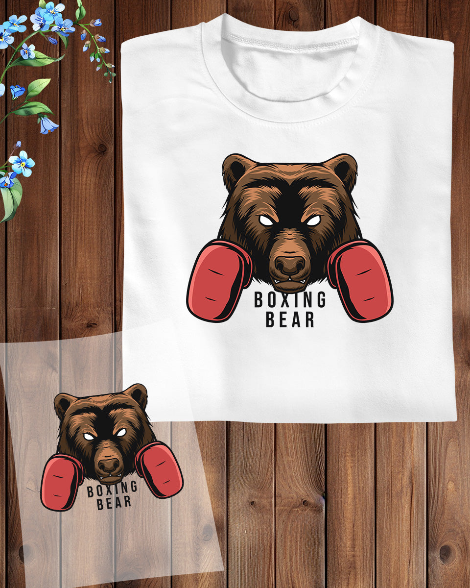 Boxing Bear DTF Transfer Film