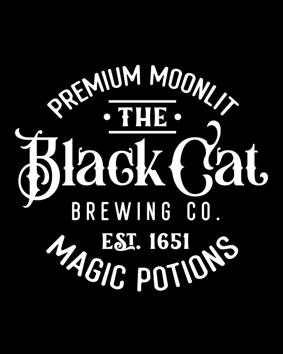 Black Cat Magic Potions  DTF Transfer Film