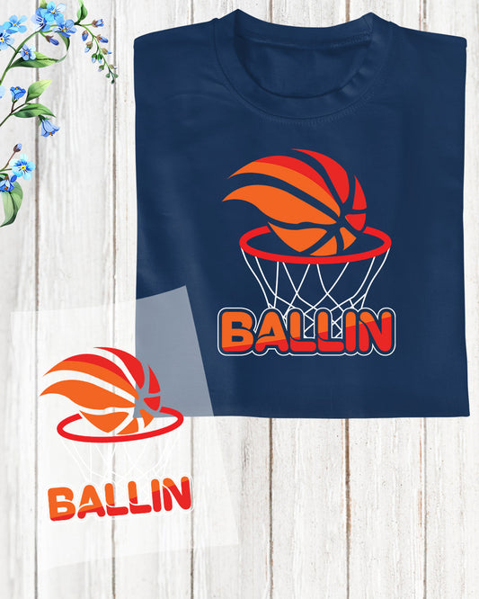 Ballin Basketball DTF Transfer Film