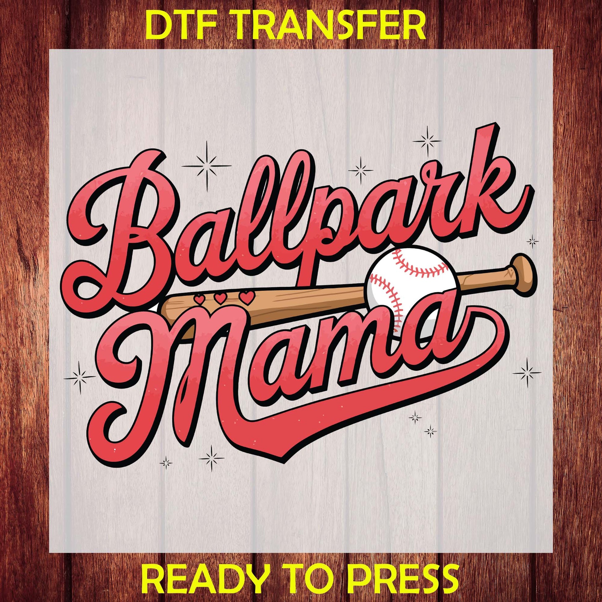 Ballpark Mama Softball DTF Transfer