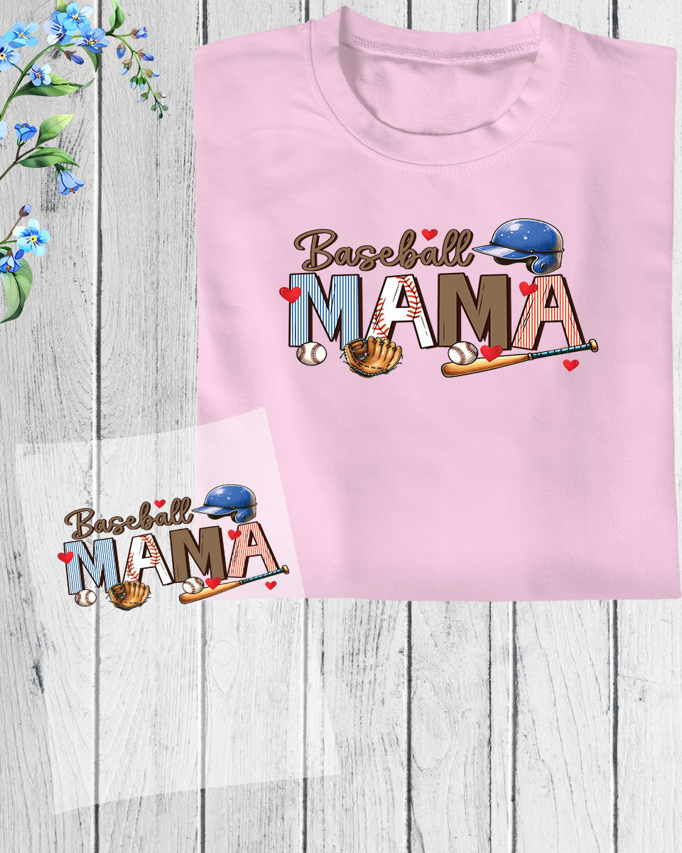 Baseball Mama Trendy DTF Transfer Film