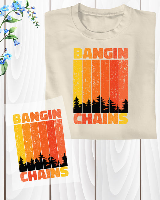 Bangin Chains Golf DTF Transfer Film