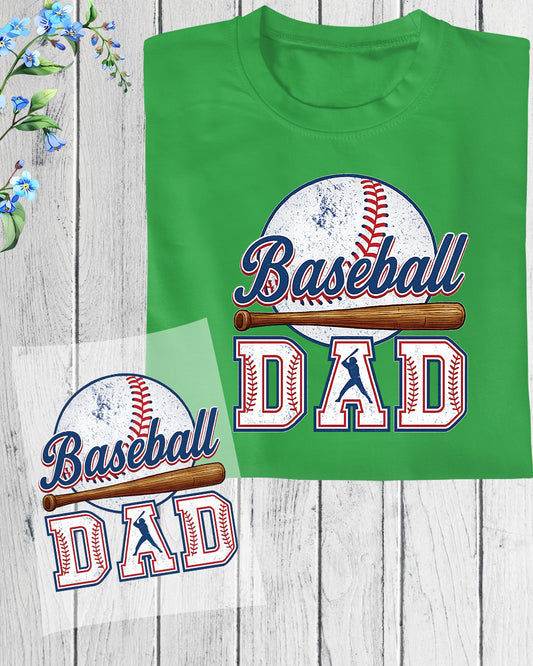 Baseball Dad DTF Transfer