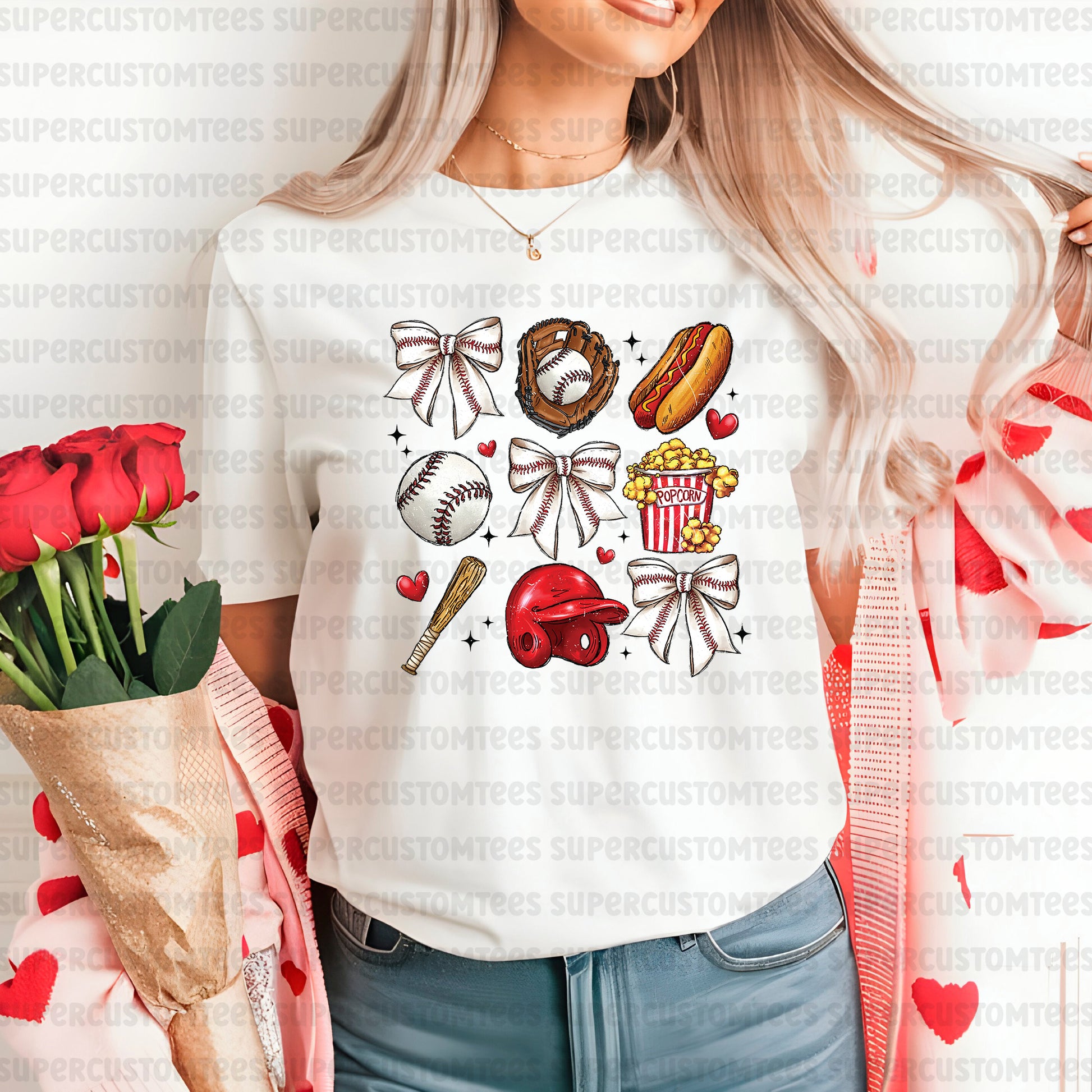 Baseball DTF Transfer Ready to Press