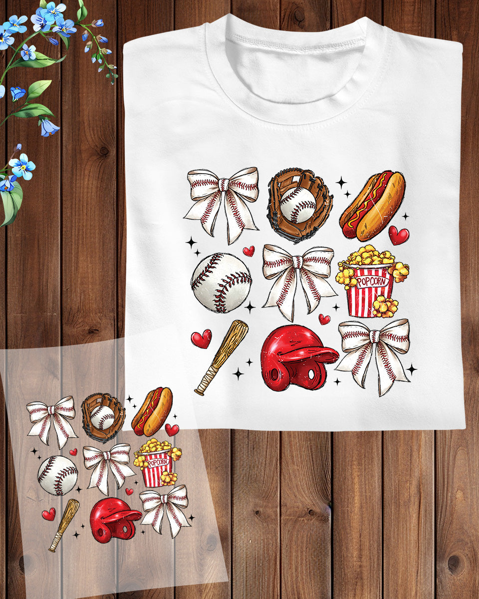 Baseball DTF Transfer Ready to Press