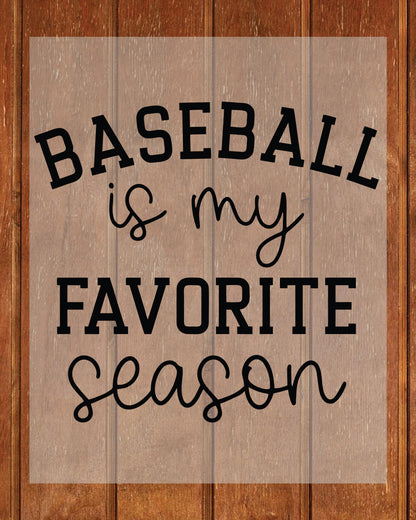 Baseball is My Favorite Season DTF Transfer