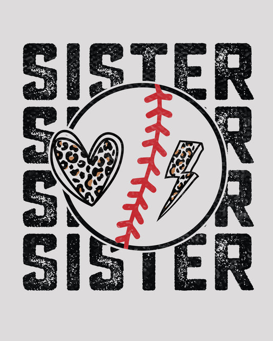 Baseball Sister DTF Transfer Film