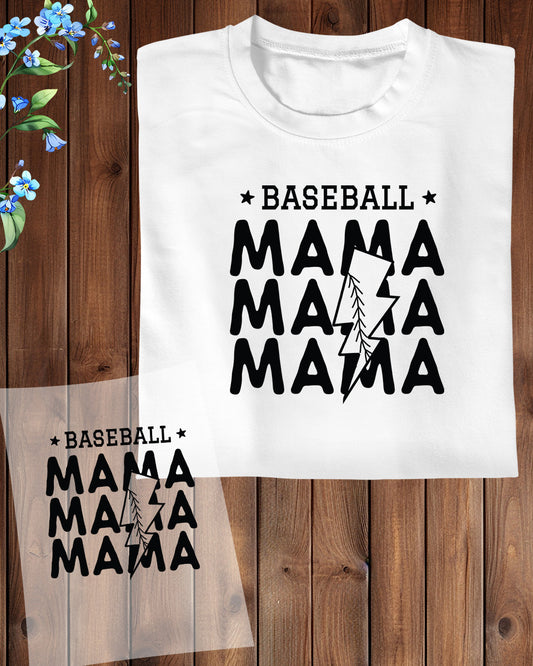 Baseball Mama Retro DTF Transfer Film