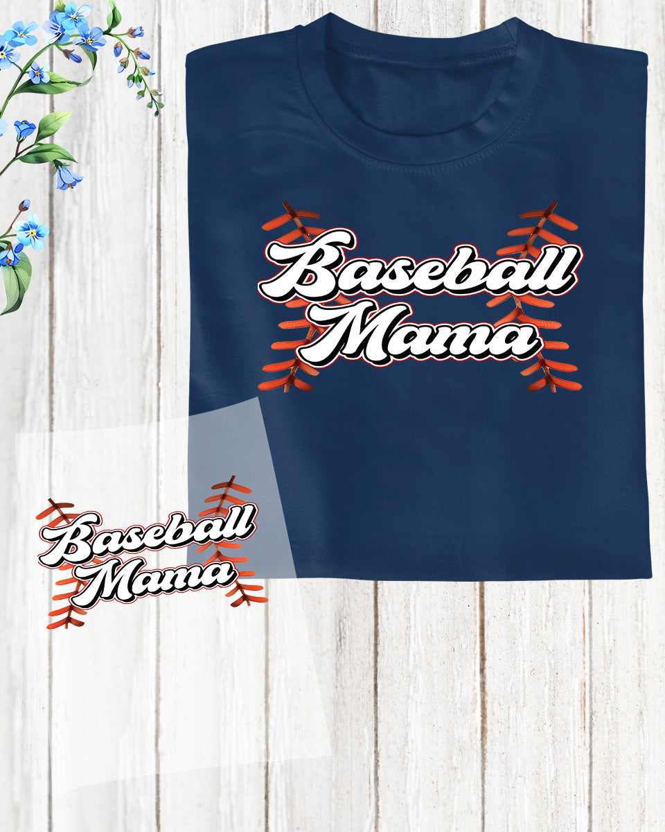 Baseball Mama Gift DTF Transfer Film