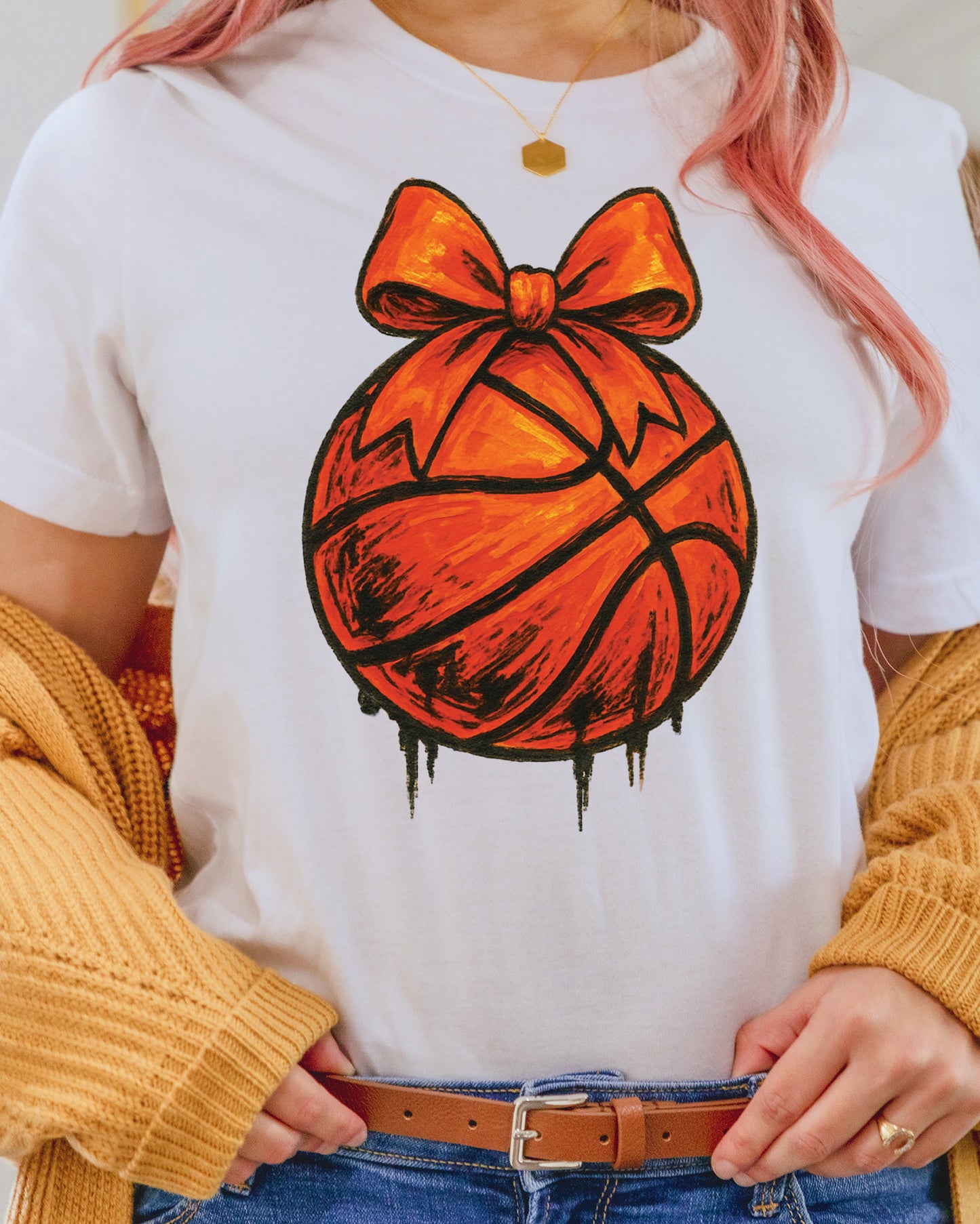 Basketball Bow DTF Transfer