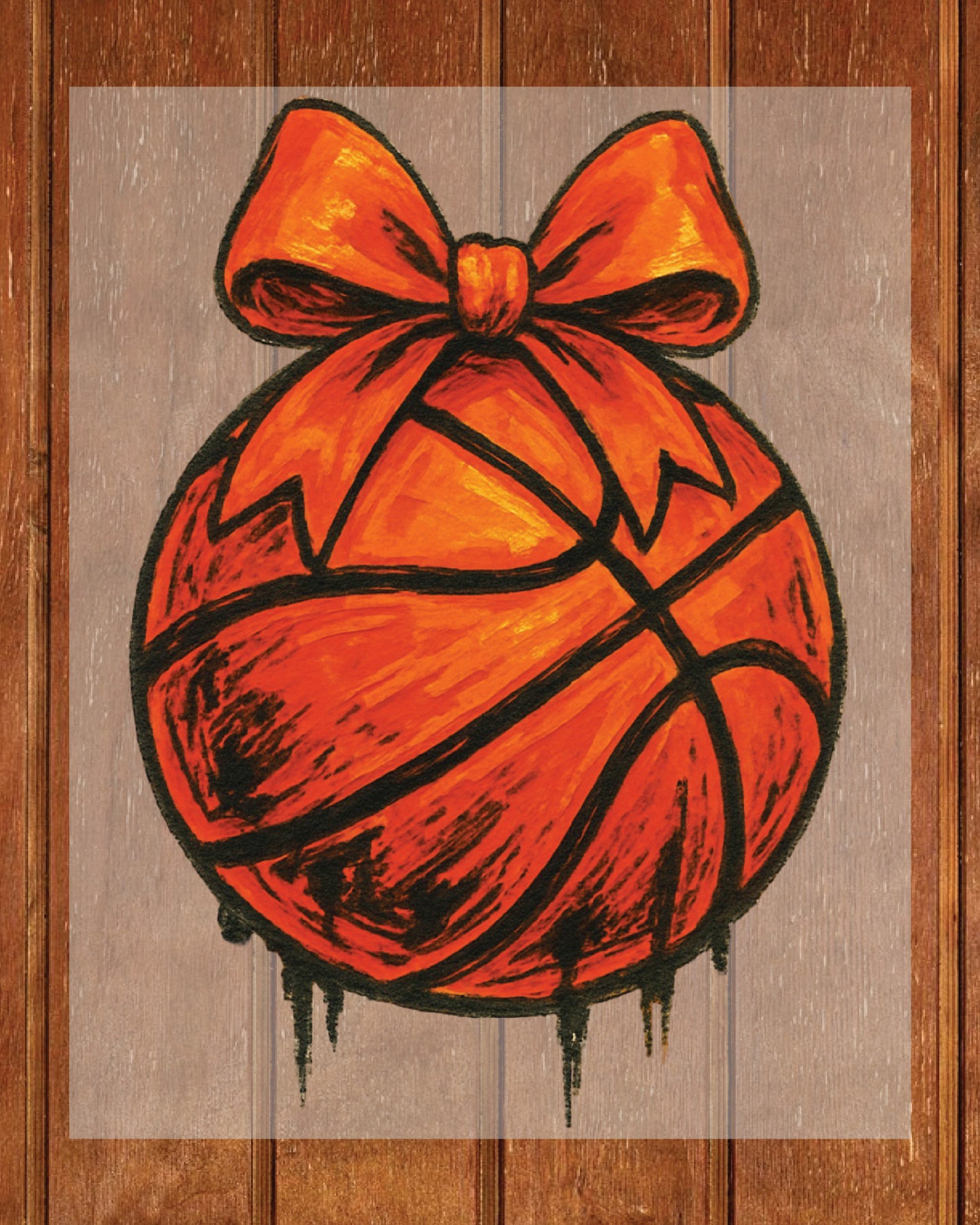 Basketball Bow DTF Transfer