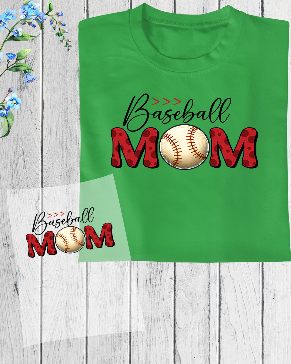 Baseball Player Mom Gifts DTF Transfer Film