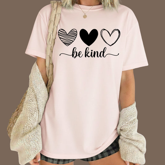 Be Kind Shirts Retro Valentine's Day Tee, Comfort Colors T-Shirt, Valentine Sweatshirt Bella Canvas Apparel for Girlfriend Wife Mom
