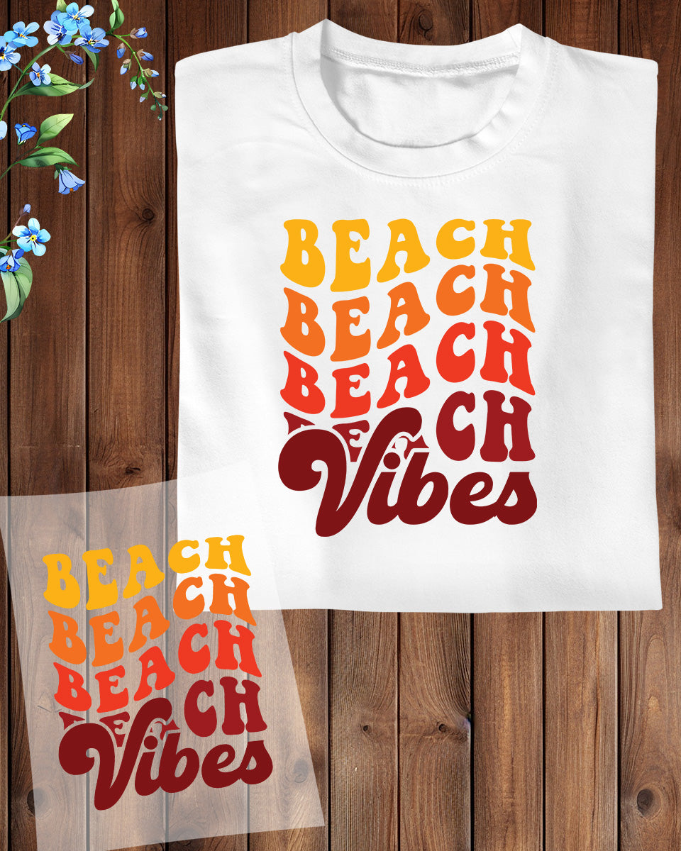 Retro Beach Vibes Surfing DTF Transfer Sheets