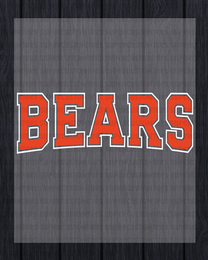 Bears DTF Heat Transfer Ready to Press